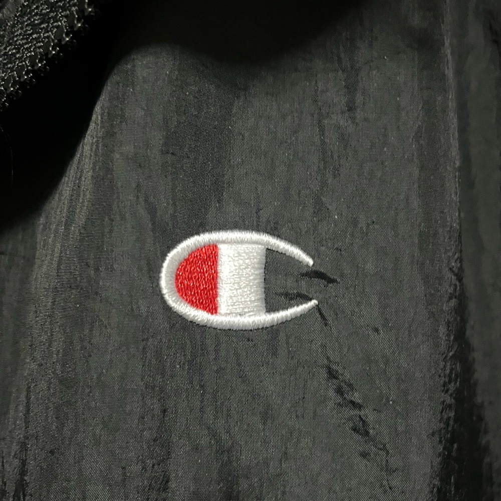 Champion Packable Pullover Black Lightweight Nylo… - image 4